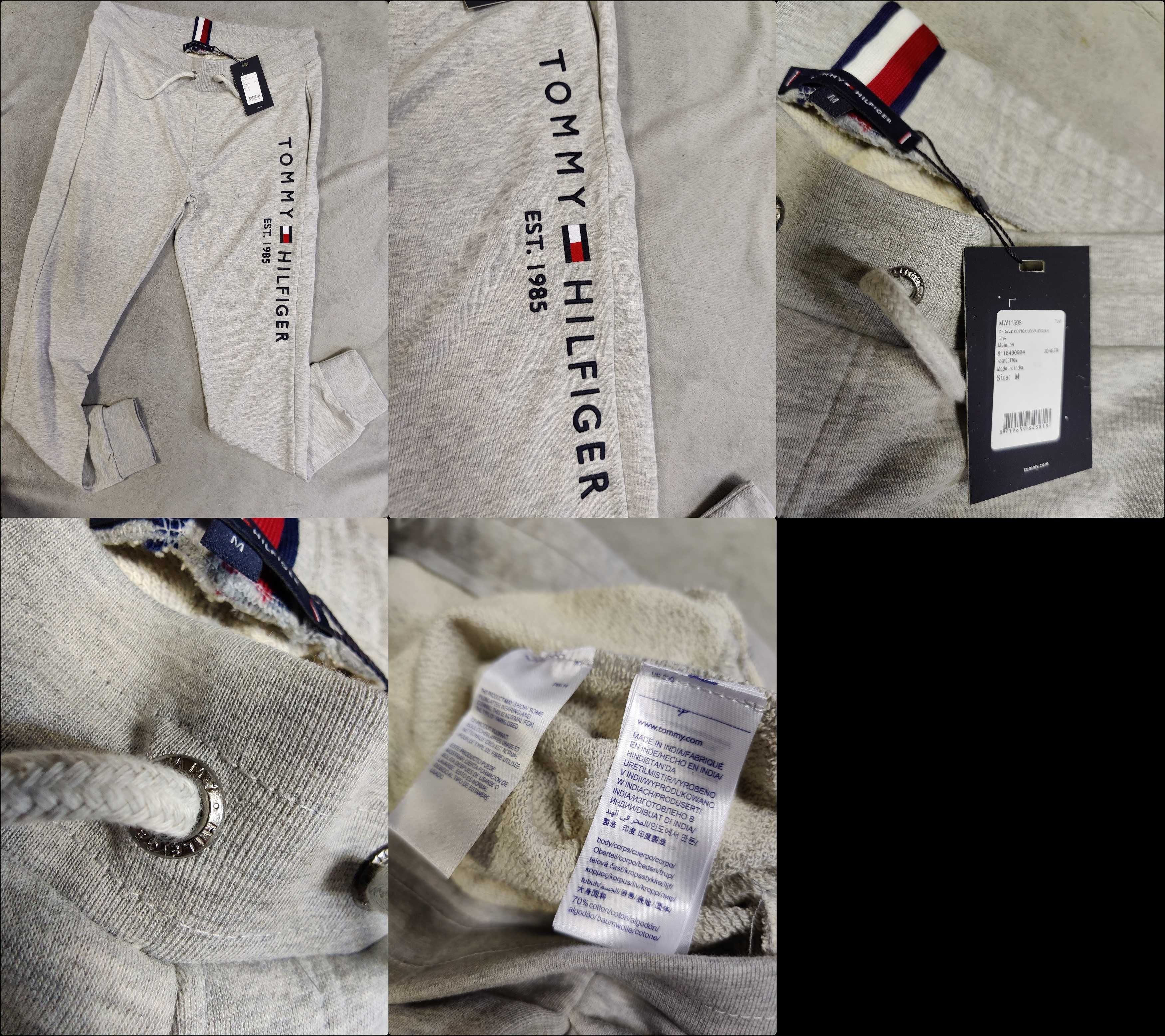 Spodnie Dresowe Tommy Hilfiger Dresy Wyszywane Outlet Premium TH