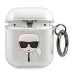 Karl Lagerfeld KLA2UKHGS AirPods 1/2cover srebrny/silver Glitter Karl