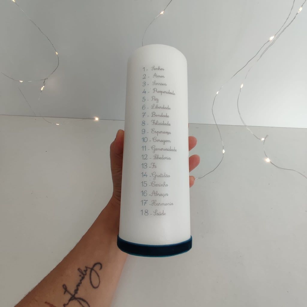 Vela da vida personalizada