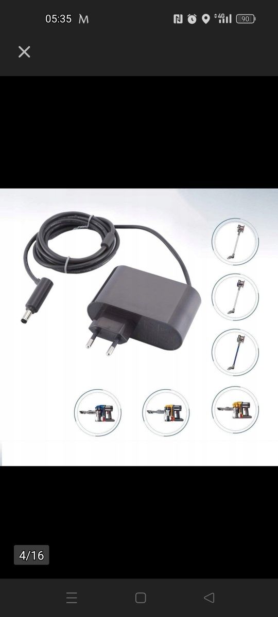 Zasilacz Ładowarka odkurzacza Dyson V6 V7 V8 26.1V
