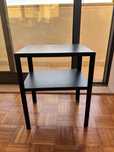 Mesa de cabeceira preta IKEA