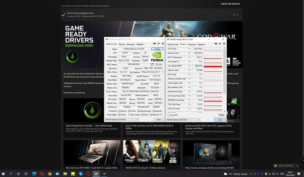 ASUS GTX 670 DirectCU II OC 2GD5