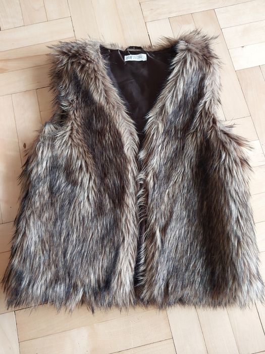 Futrzana kamizelka H&M dla dziewczynki