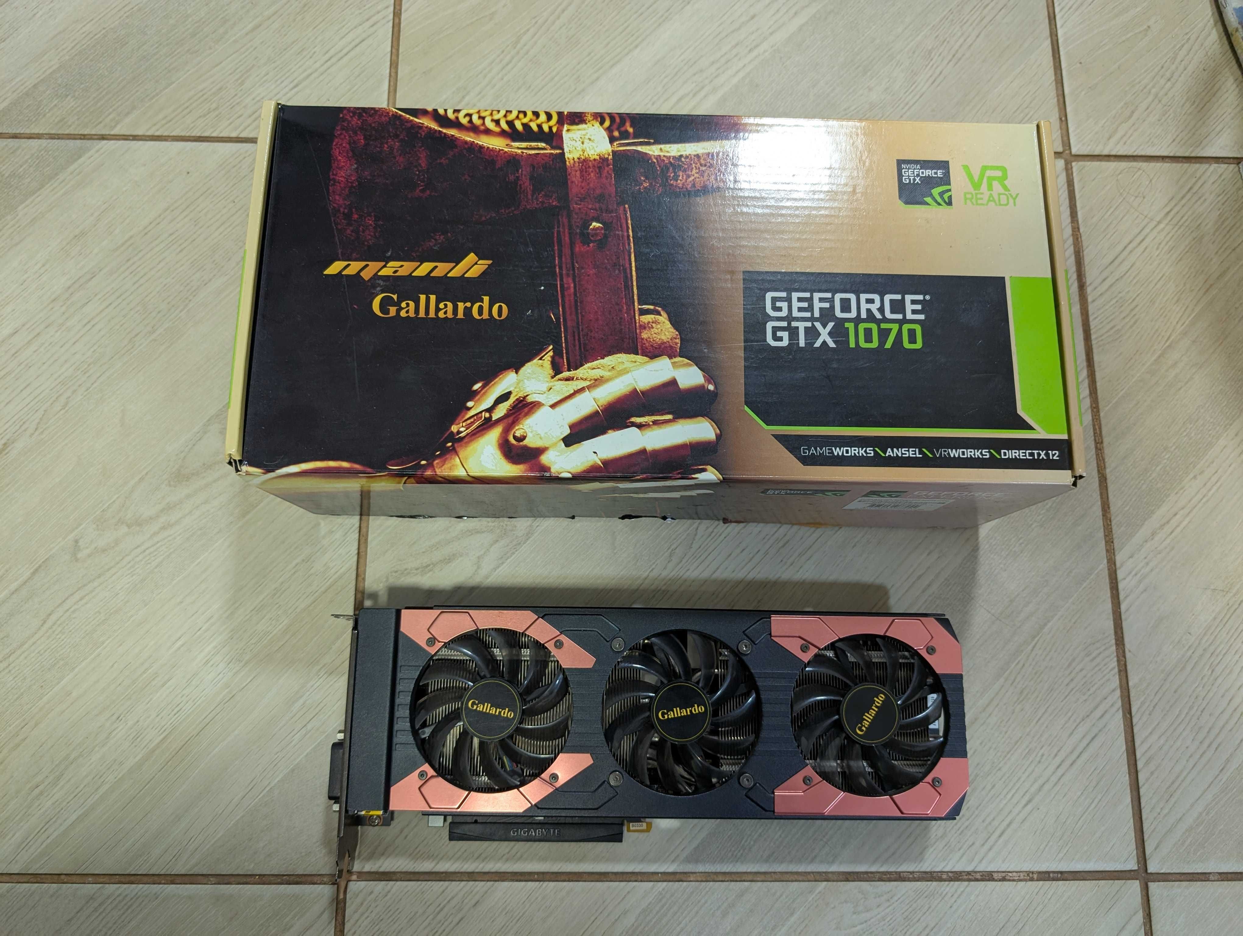 Видеокарта Manli GeForce GTX 1070 Gallardo 8Gb GDDR5 256bit