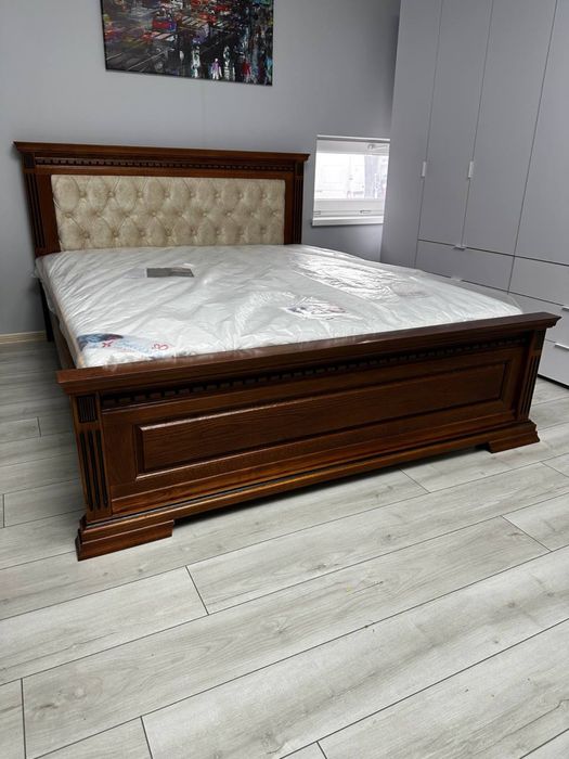 Ліжко Дуб 160х200, спальня Двохспальне Ліжко