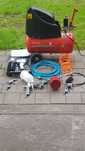 Kompresor  Mecafer 220-240v 24L 8bar. Klucz udarowy
