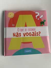 Livro criança infantil vogais