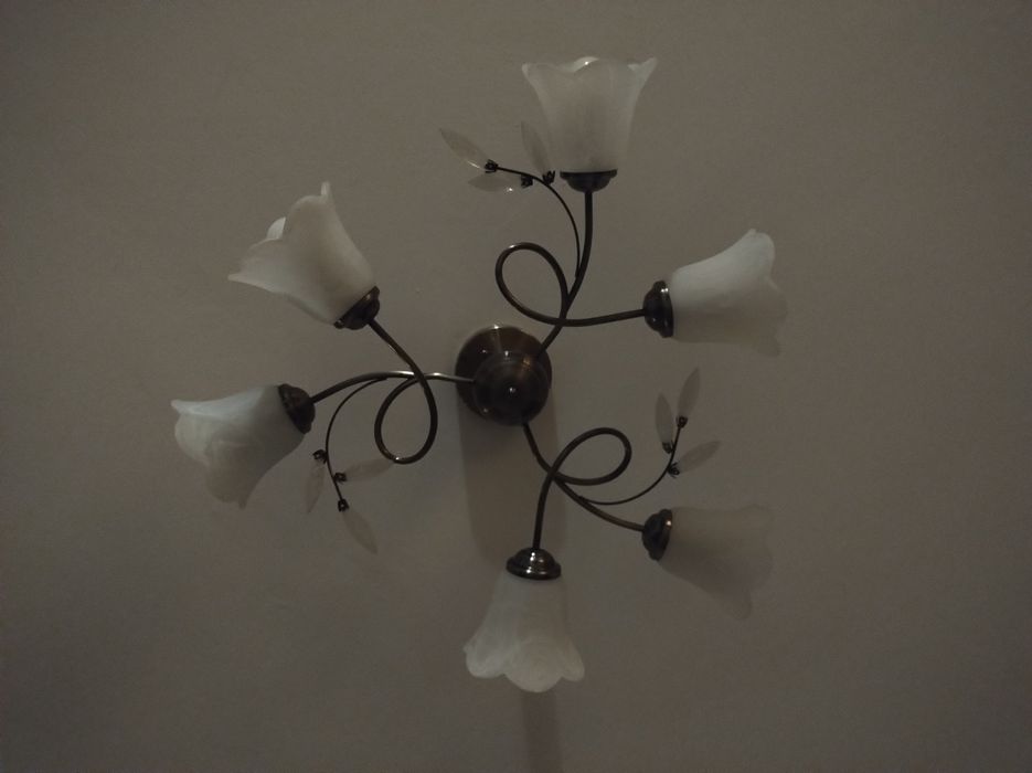 Lampa sufitowa mosiądz