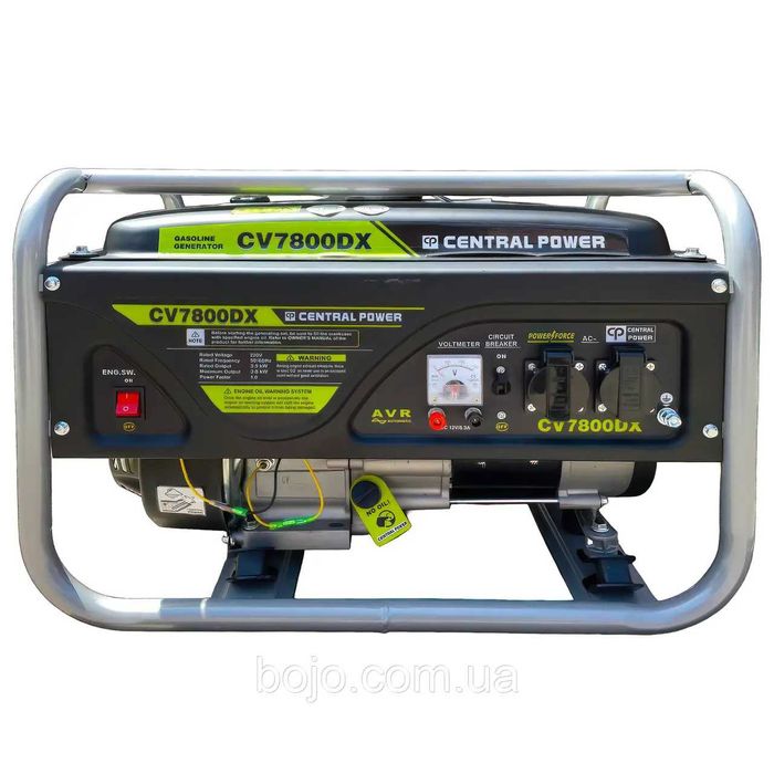 Бензиновий генератор Central Power 3.5 квт AVR, Мідна обмотка, стартер