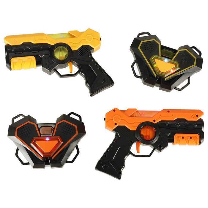 Paintball Laserowy Pistolet x2 + Tarcza Interaktywna x2 Laser Tag