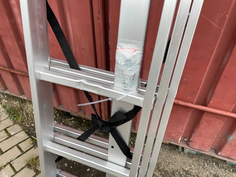 Drabina aluminiowa 3x9 wielofunkcyjna HIGHER 7,1m 150 kg SOLIDNA