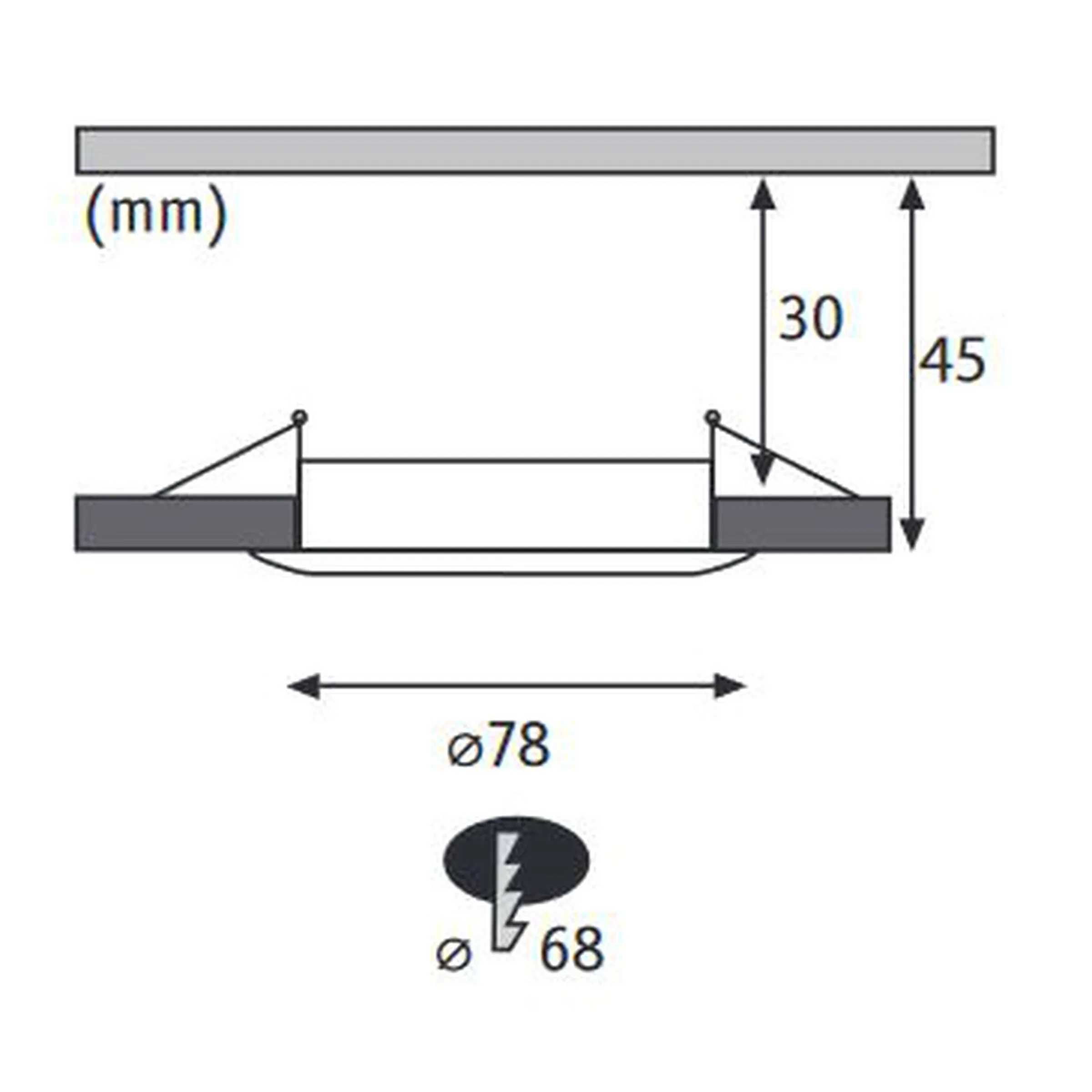 Zestaw opraw ściemnianych PREMIUM Slim LED 3x6,8W IP44 - biały mat