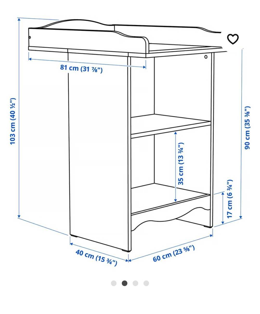 Trocador de bebé ikea