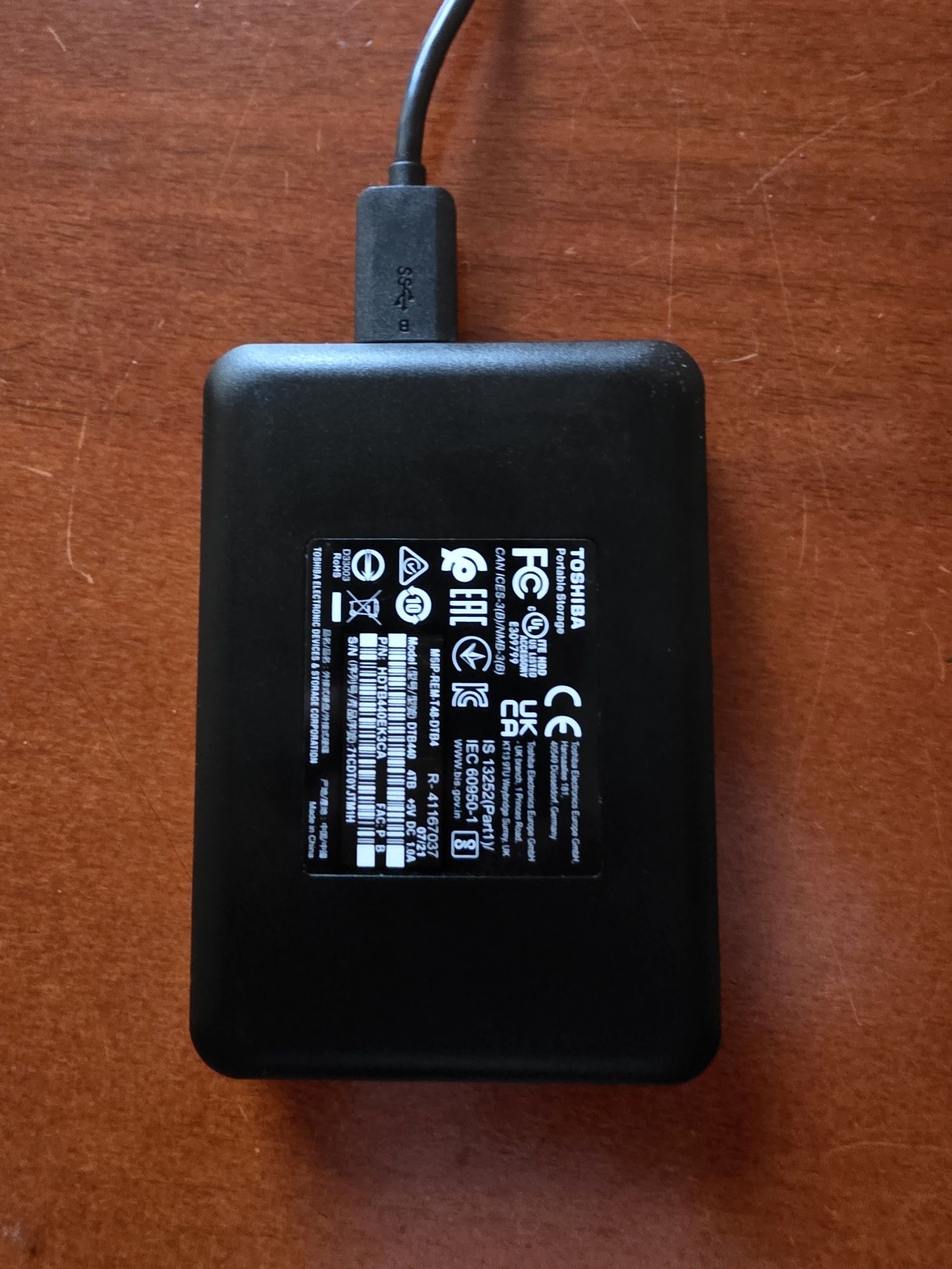 Dysk zewnętrzny USB 4TB Toshiba canvio