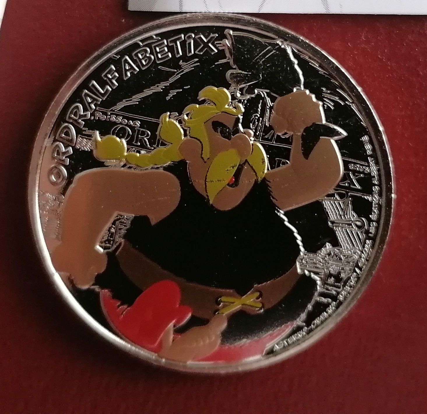 Mini medalhas axterix e lucky luke