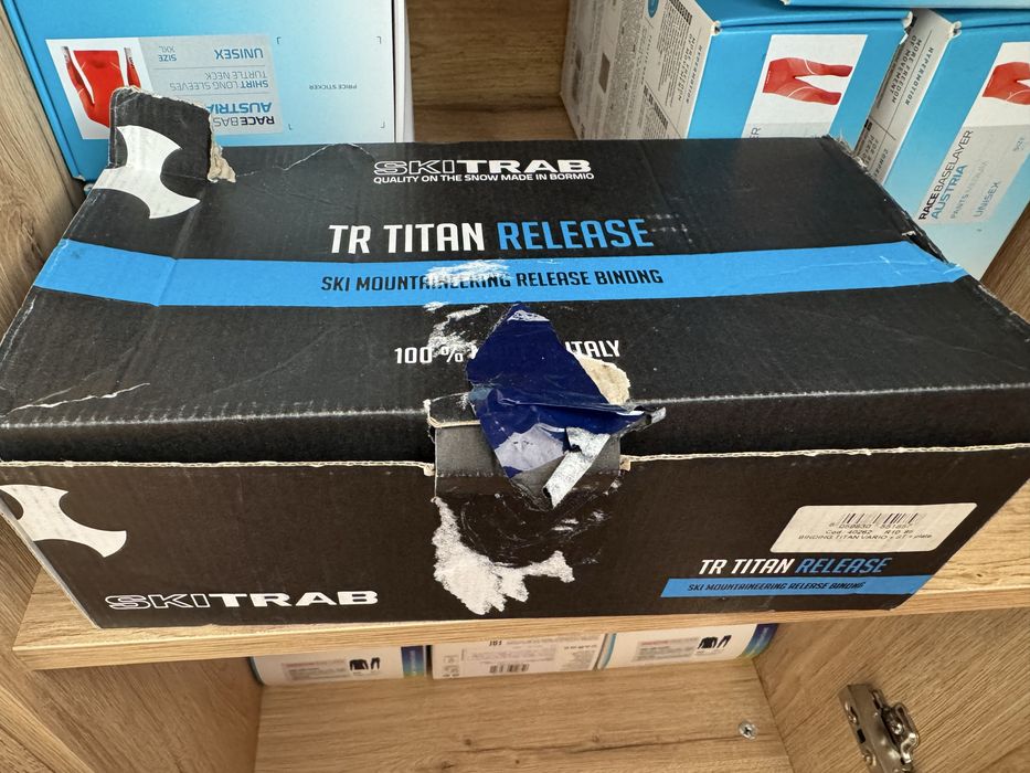 Nowe wiązania skiturowe Ski Trab Titan Vario + Skistoper + płyta