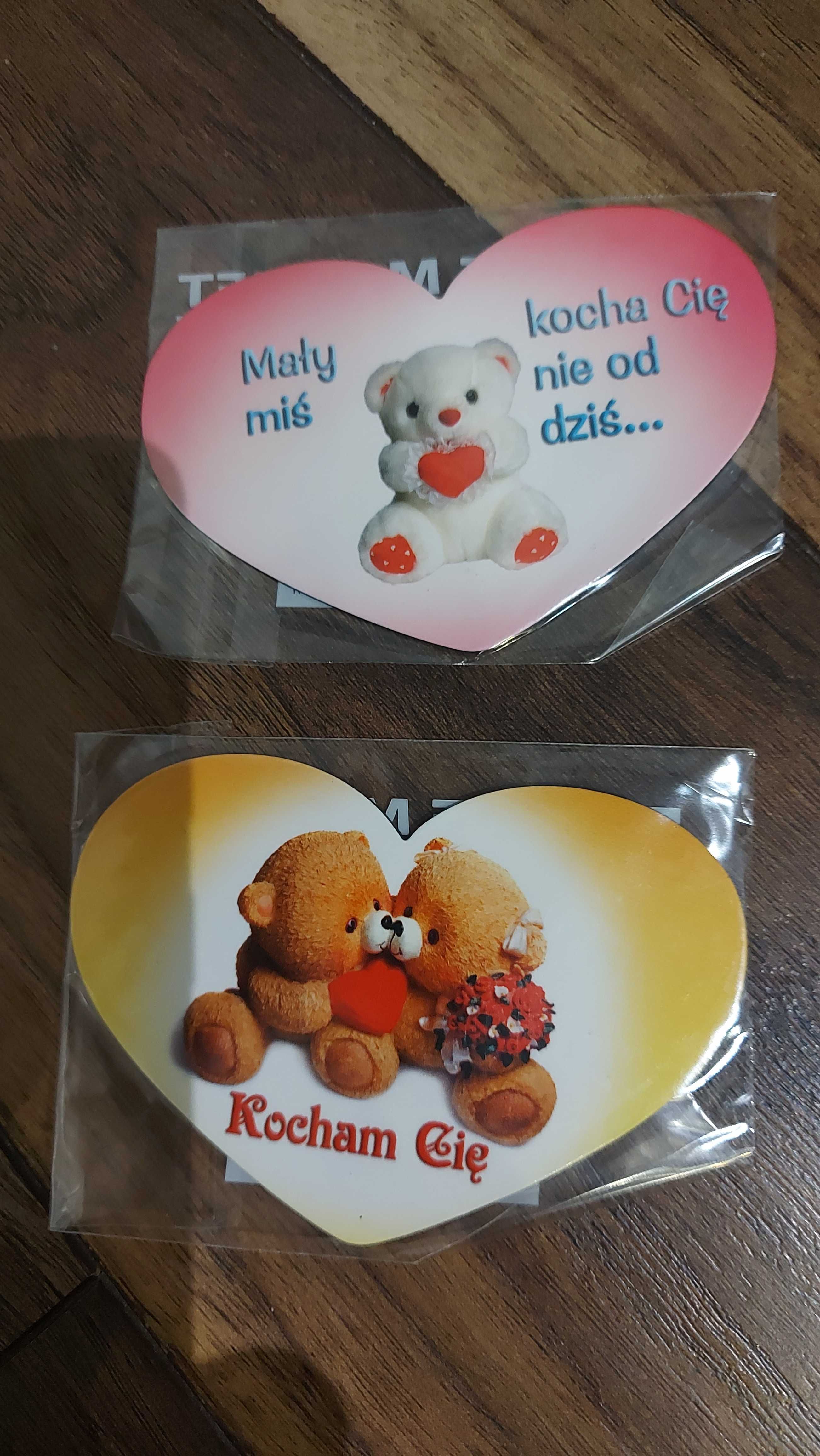Magnes serduszko Misie Walentynki