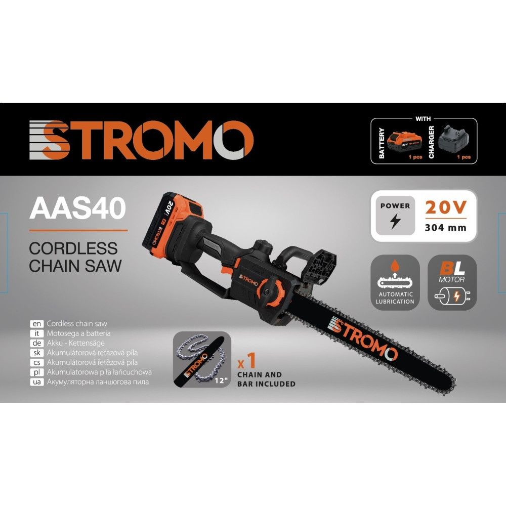 Аккумуляторная пила Stromo AAS-40 (1 АКБ и ЗУ)