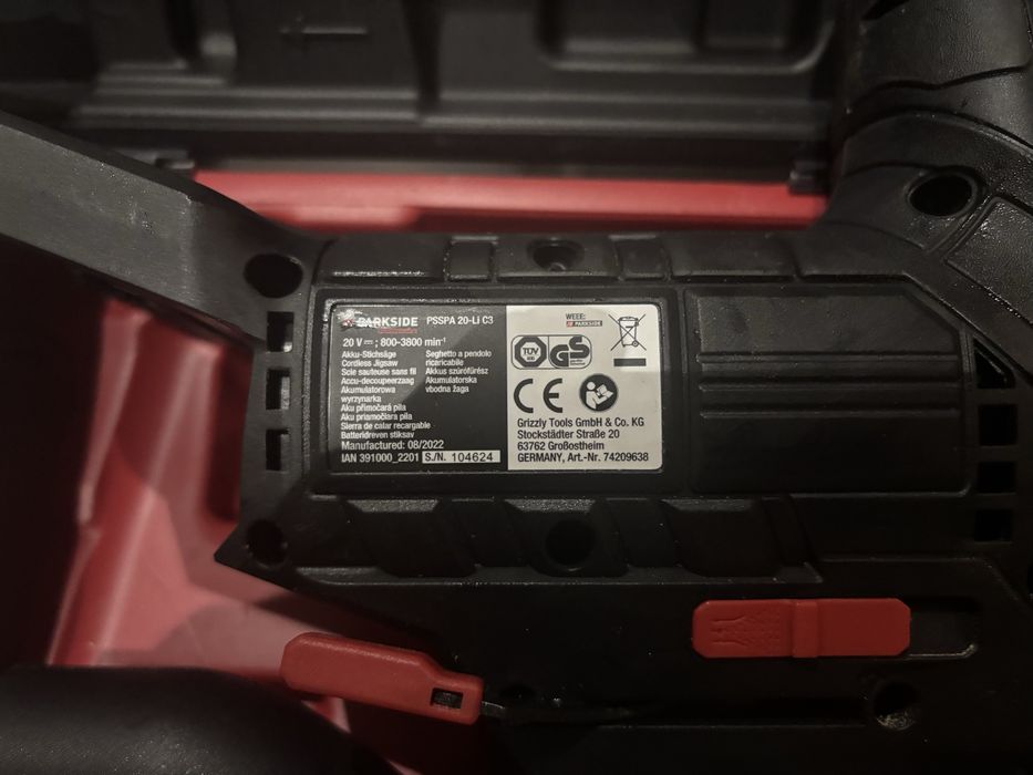 Akumulatorowa wyrzynarka PARKSIDE PERFORMANCE PSSPA 20-Li C3 20 V