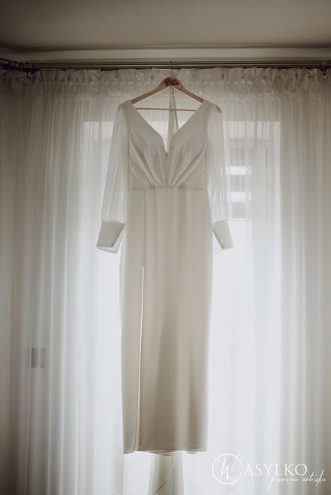 Suknia ślubna z trenem