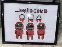 Quadro em Ponto Cruz Squid Game / Round 6