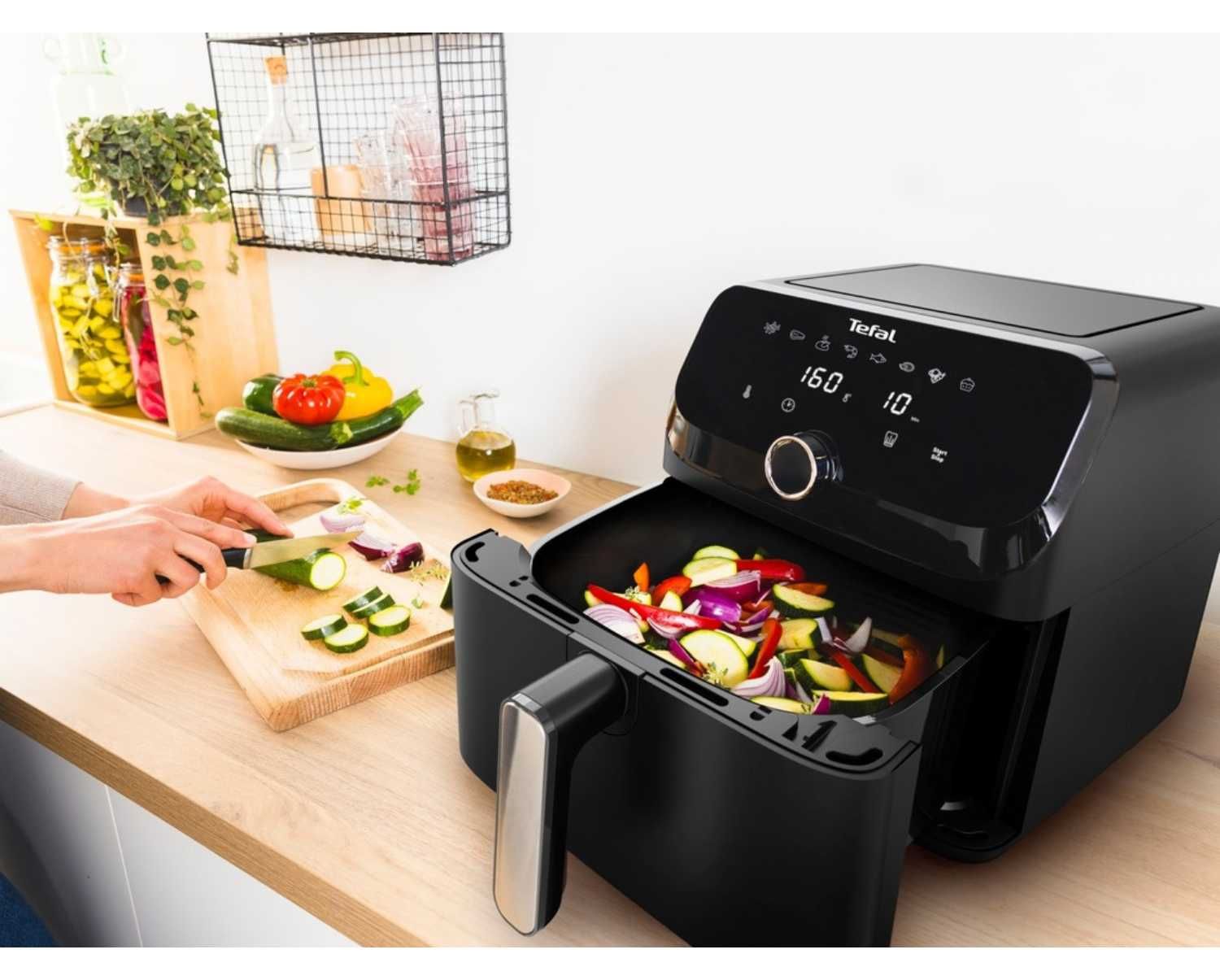 OKAZJA! Frytkownica Beztłuszczowa TEFAL EY8558E AIR FRYER 7,5l Duża XL