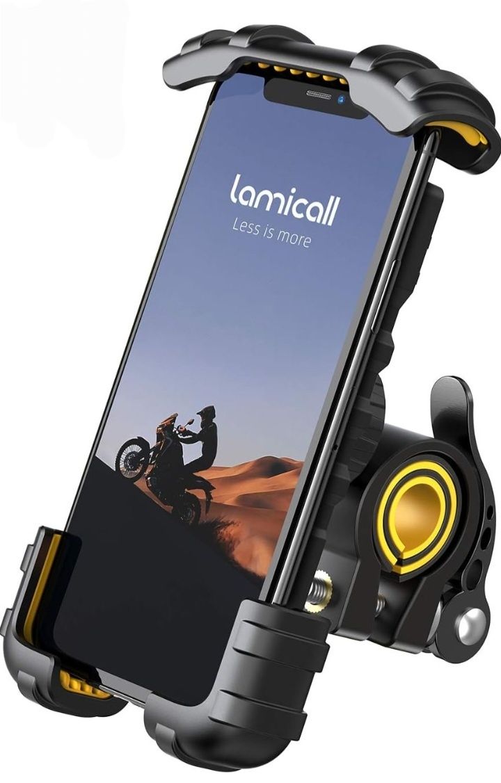Lamicall Uchwyt na telefon rowerowy, stojak na telefon motocyklowy