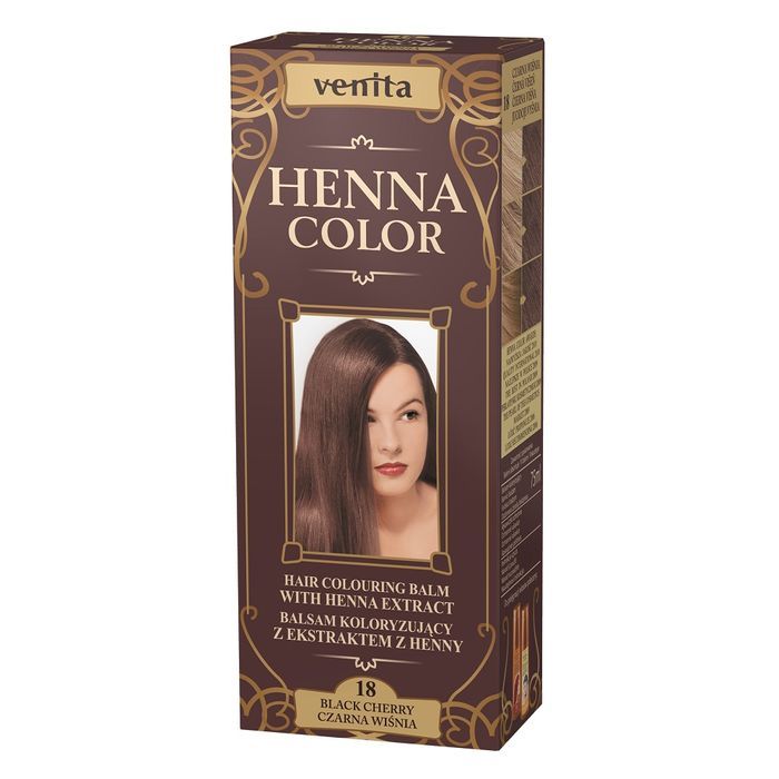 Venita Henna balsam koloryzujący z ekstraktem z henny 18 Czarna Wiśnia