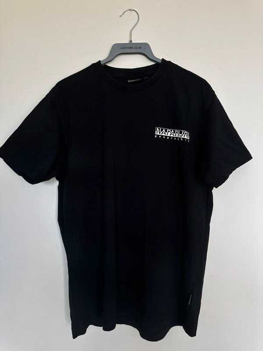 Napapijri Durand GeoGraphic T‑Shirt czarny, stan bardzo dobry