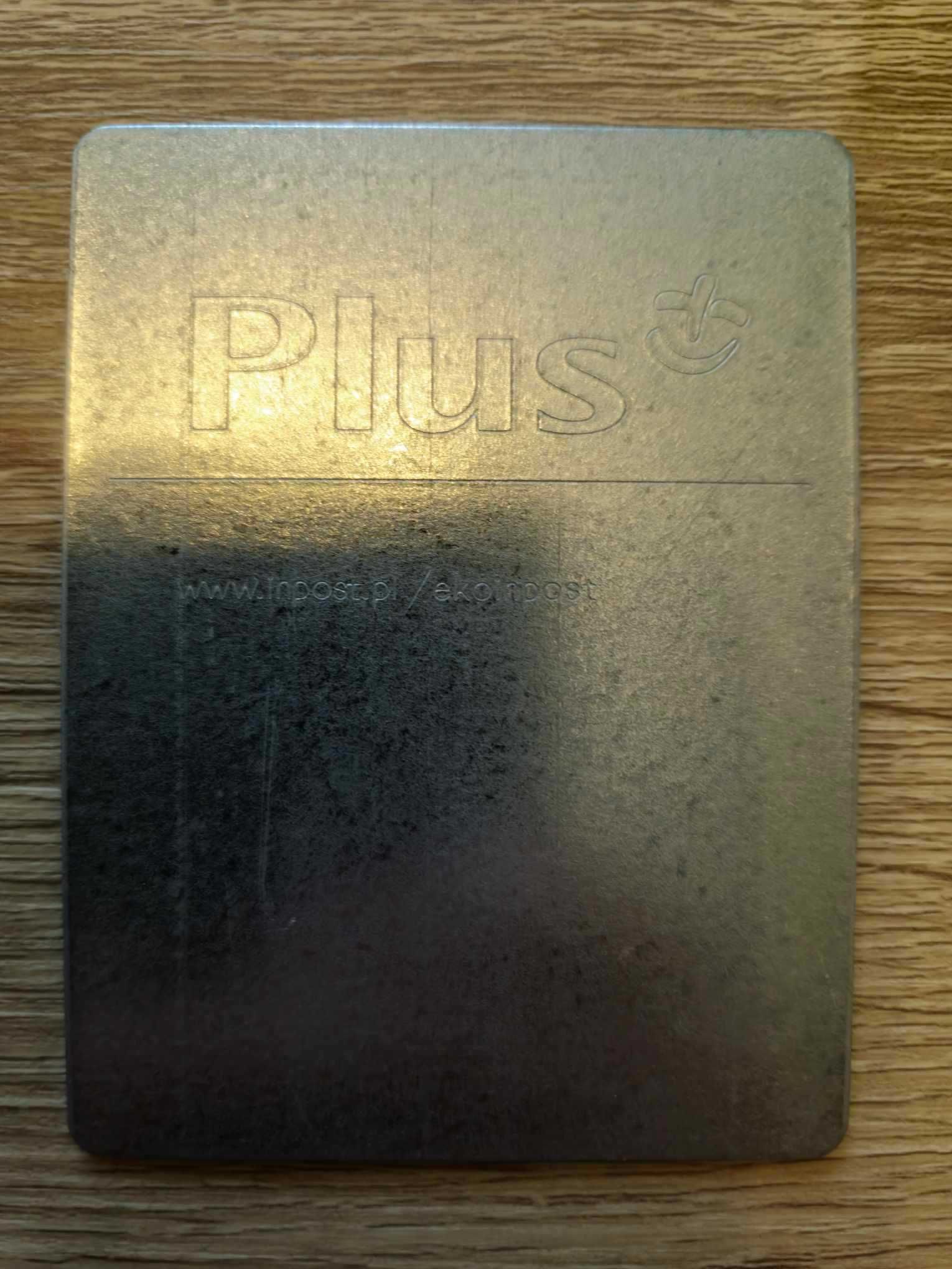 Blaszka metalowa listy InPost Plus