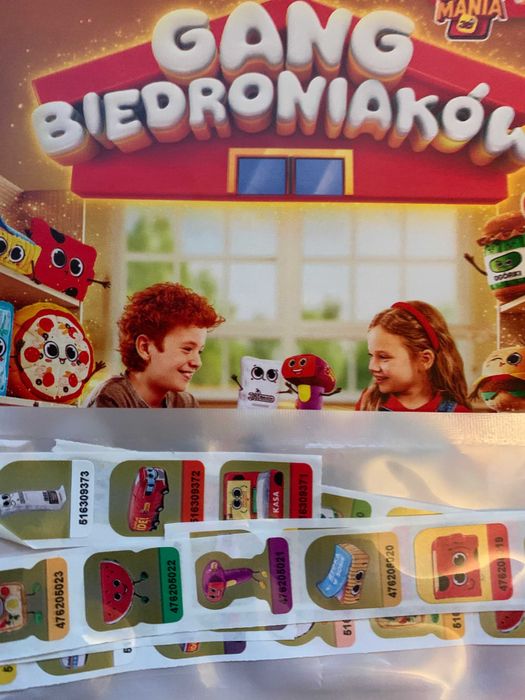Gang Biedroniaków naklejki 6 szt