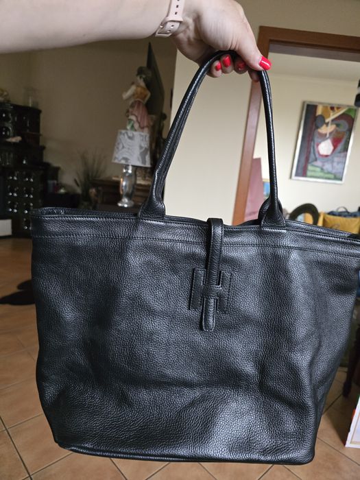 Torebka torba damska skóra naturalna oryginalna Włoska stan idealny