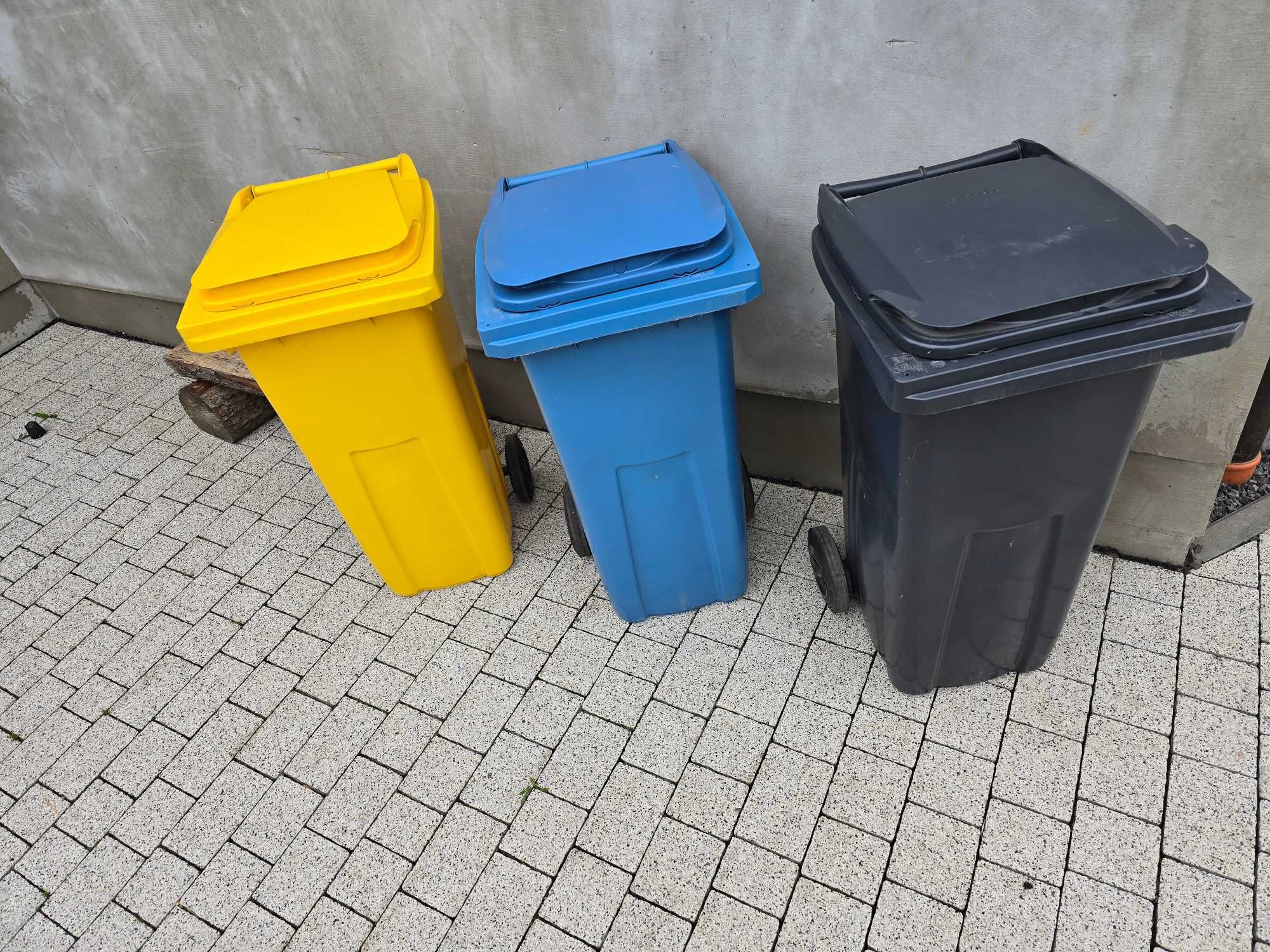 kosz na śmieci pojemnik 240L litrów 120L brązowy czarny śmietnik