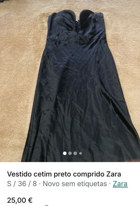 Vestido preto Zara