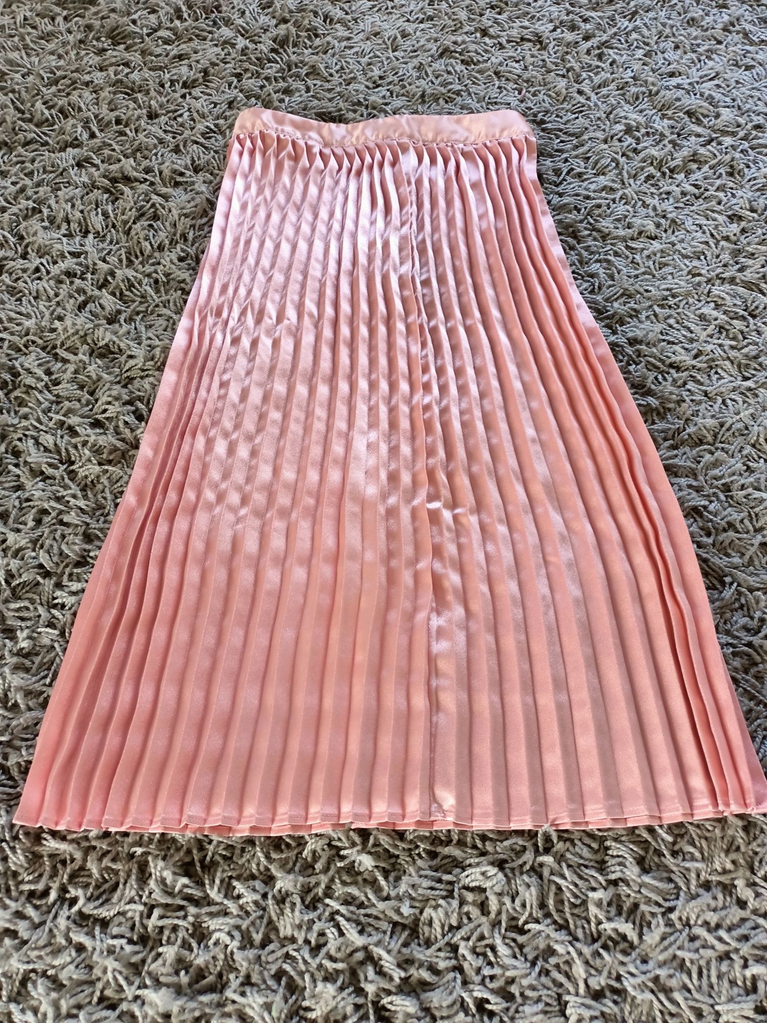 R 36 spódnica plisowana różowa  elegancka