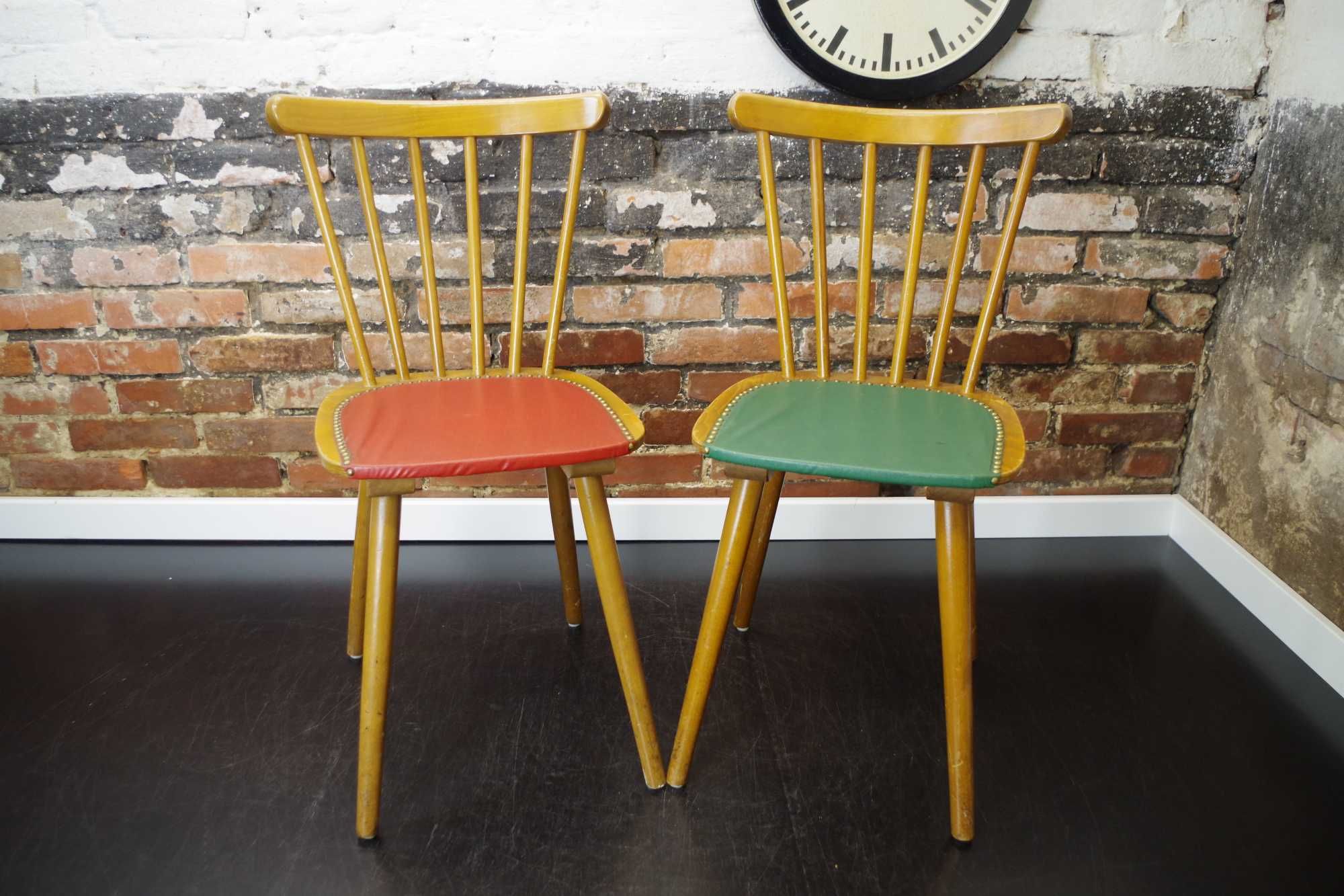 Krzesło patyczak lata 50 60 kolorowe vintage