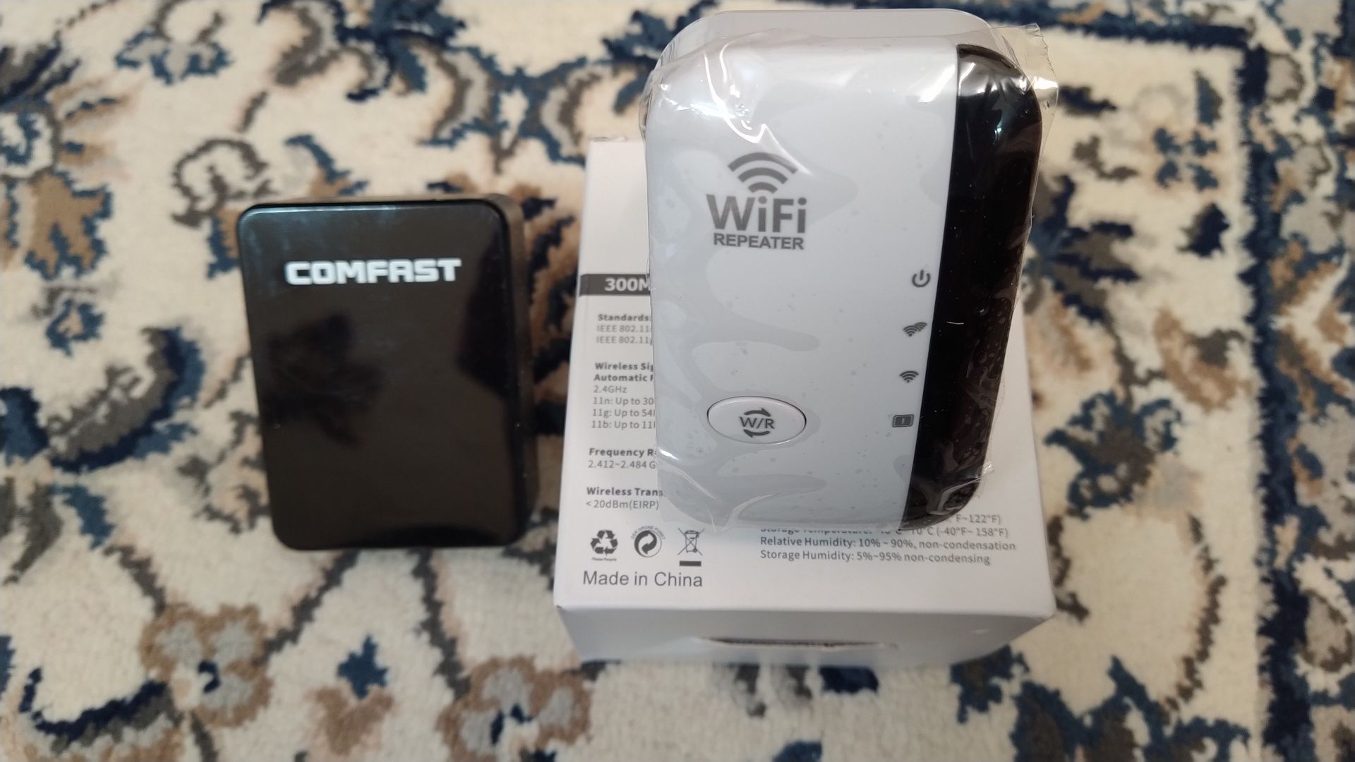 Extensor WiFi, WiFi repeater, com WPS e porta LAN, dois modelos