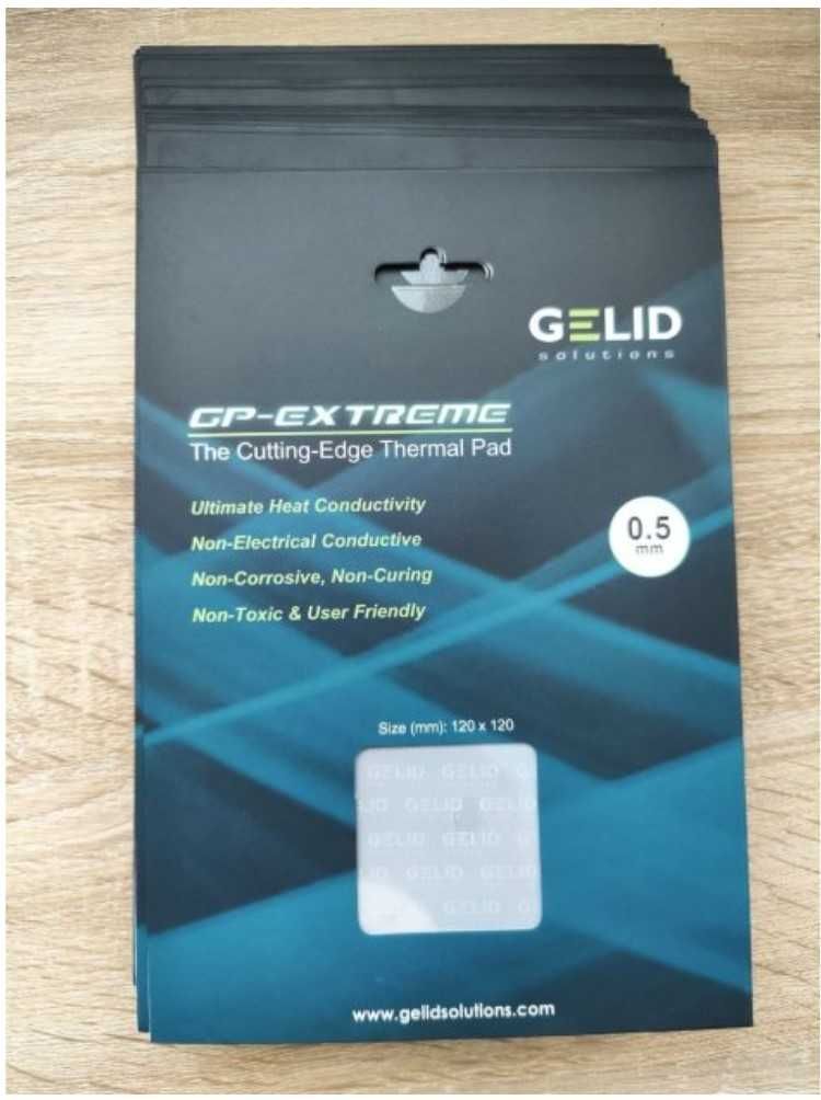 Термопрокладка Gelid GP-Extreme  120x120 0.5-3мм 12 Вт/м*К