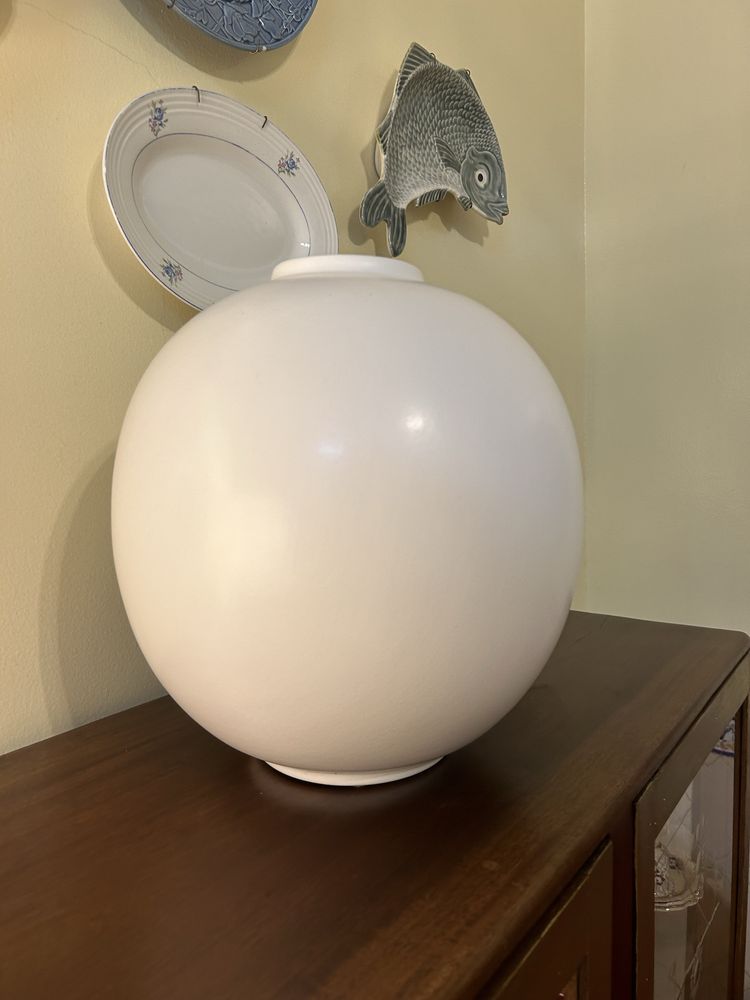 Pote cerâmica 10 cm abertura / 34 cm altura