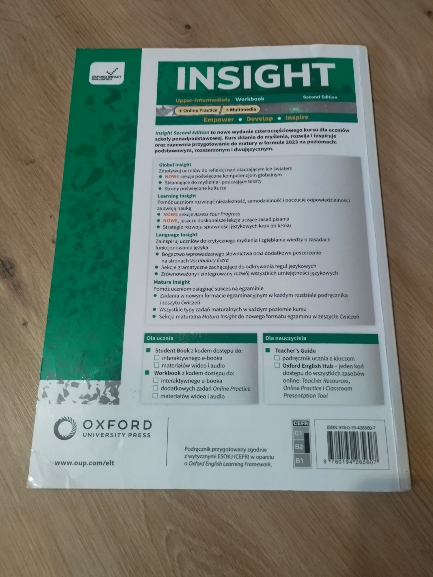 Insight Upper-Intermediate Workbook Second Edition