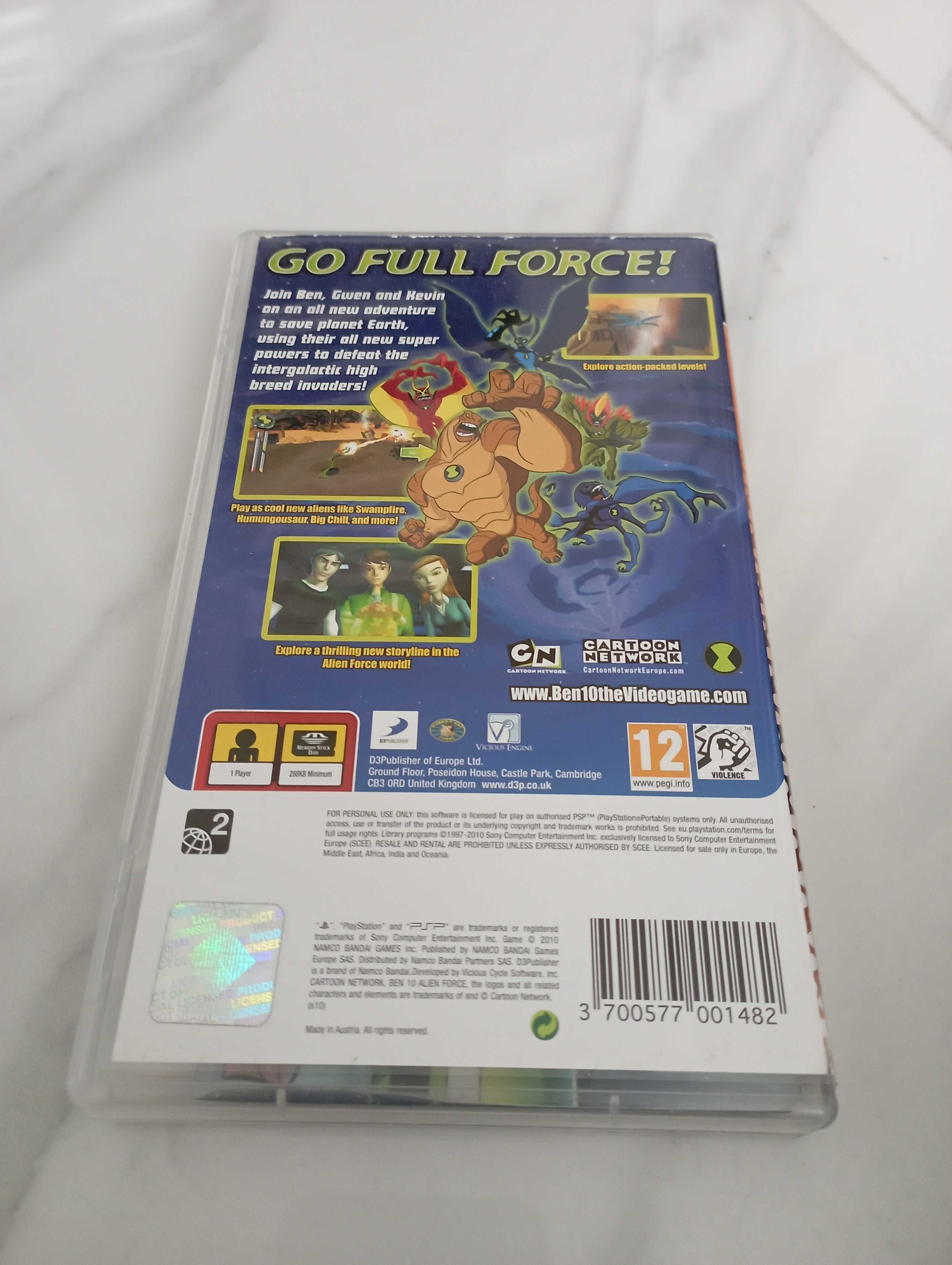 gra PSP Ben 10 Alien Force