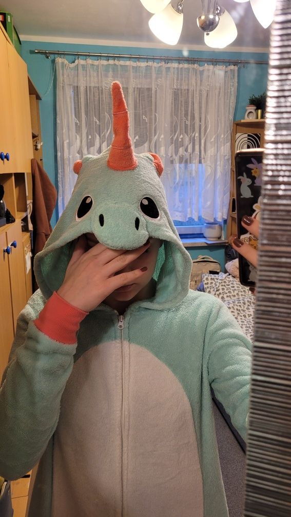 Kigurumi jednoczęściowy kostium jednorożec