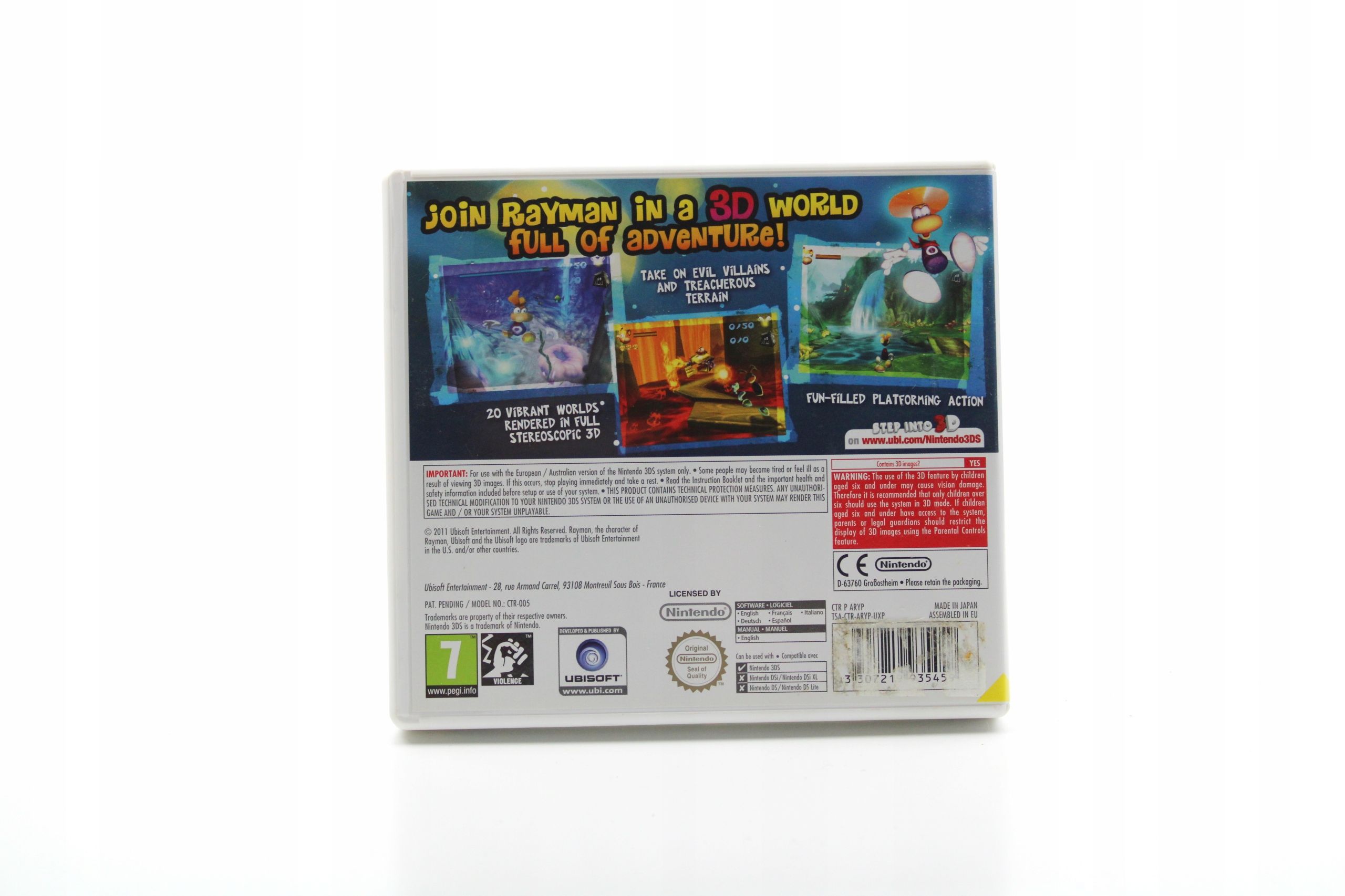 Rayman 3D Nintendo 3Ds