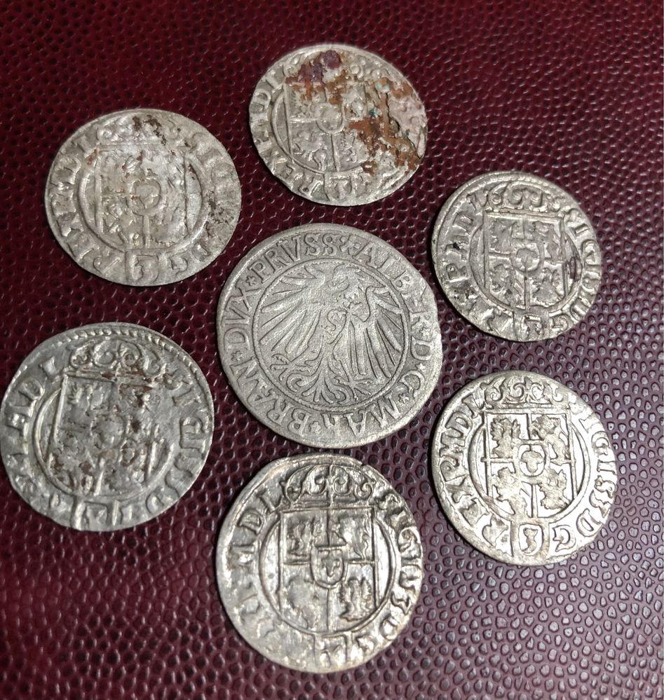 Монети середньовіччя 16-17 ст. (срібло)