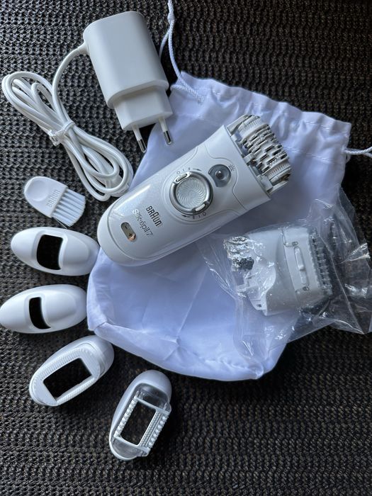 Епілятор Braun Silk-epil 7, основні насадки НЕ були у використані