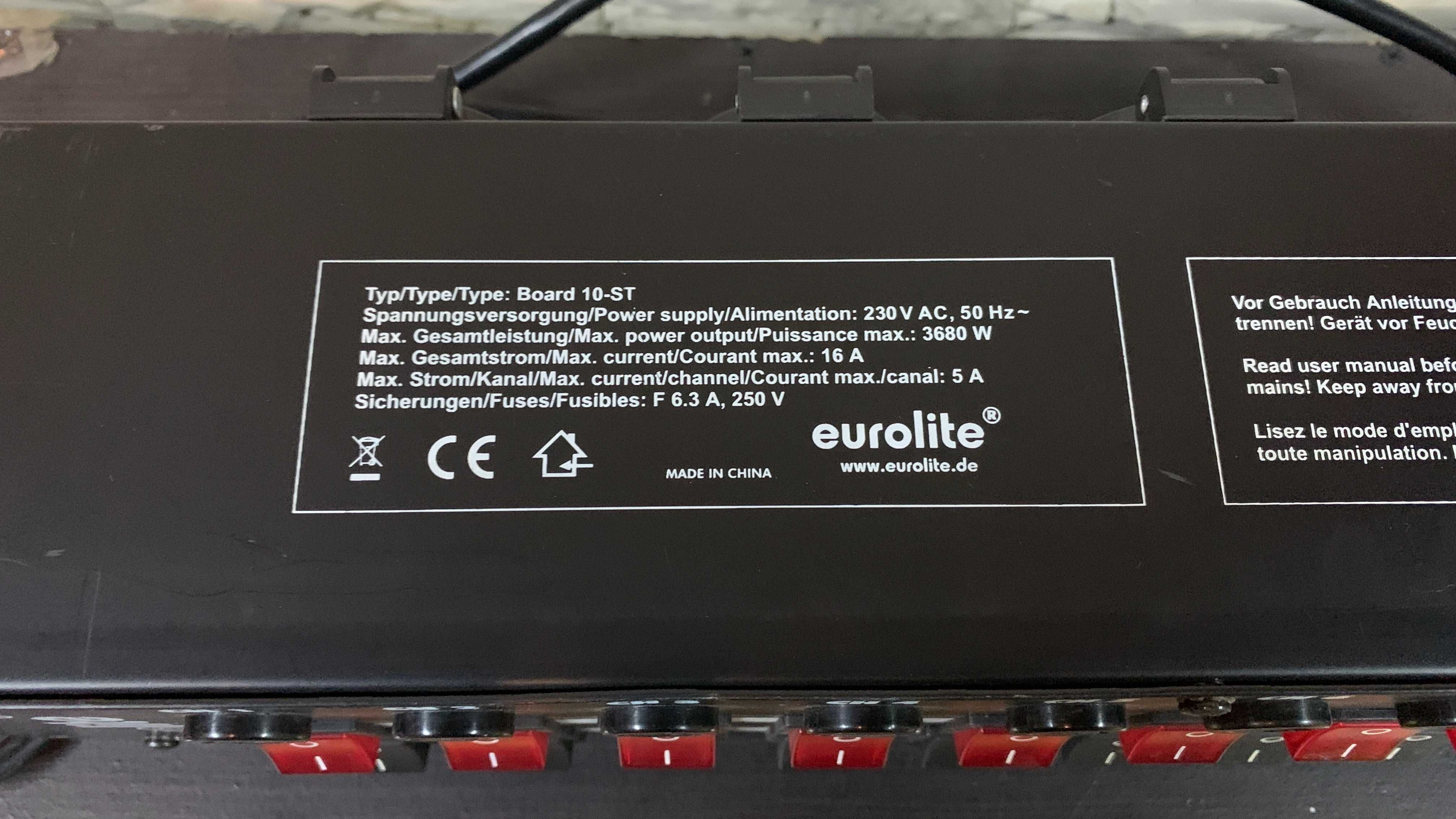 EUROLITE Board 10-ST 10x panel włącznikowy