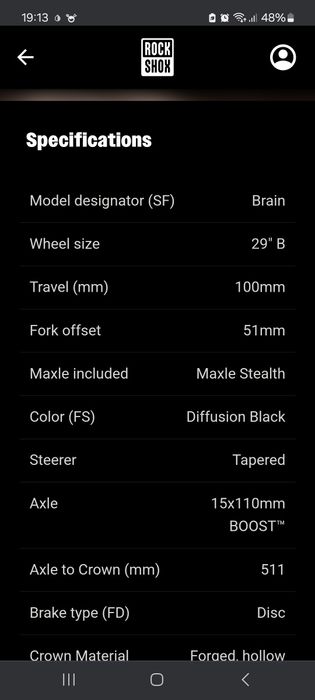 Rockshox sid suspensão