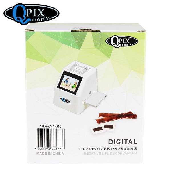 Слайд сканер фотопленки слайдов негативов QPIX DIGITAL FS-610 white