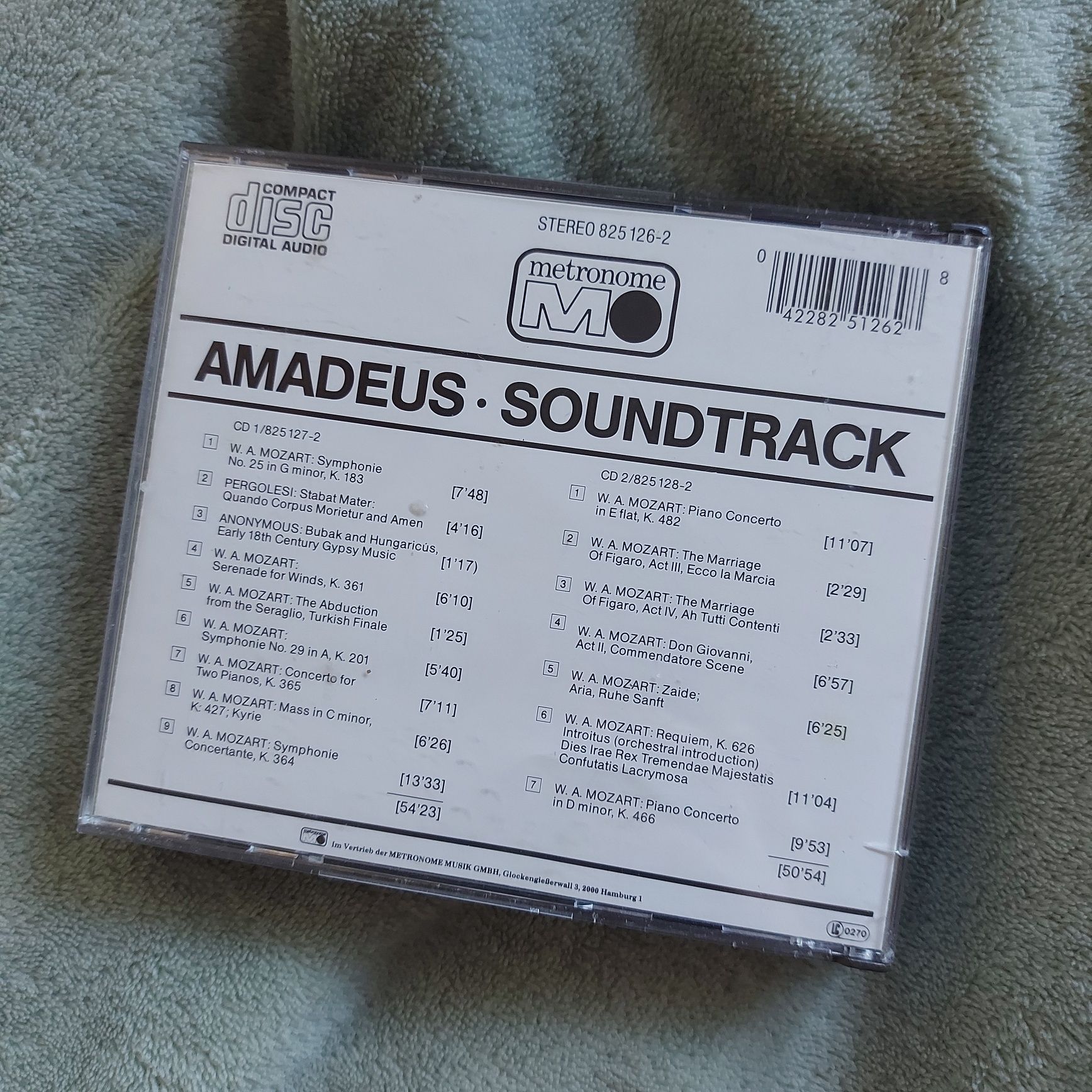 Amadeus original soundtrack recording