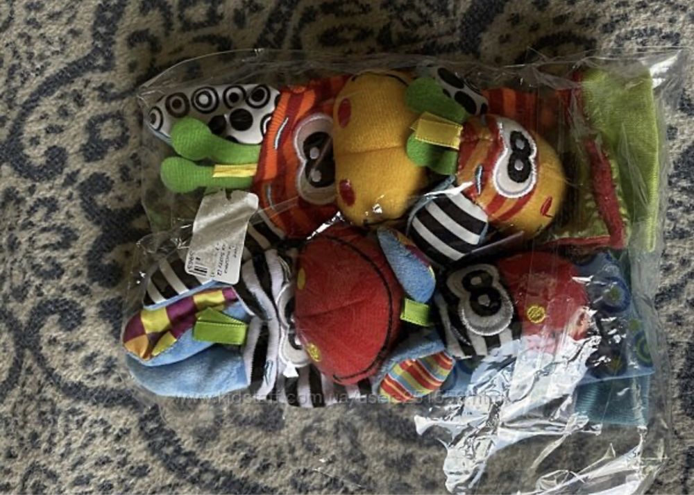 Набір шкарпетки і браслети Sozzy брязкальця для малюків Зебра і жираф